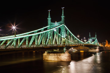 Fototapeta na wymiar Budapest, Hungary. Szabadsag, Liberty Bridge