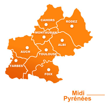 Carte Midi Pyrénées" Images – Parcourir 3 le catalogue de photos, vecteurs  et vidéos | Adobe Stock