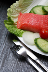 Trout And Vegetables