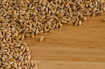 spelt, close up, texture, wood