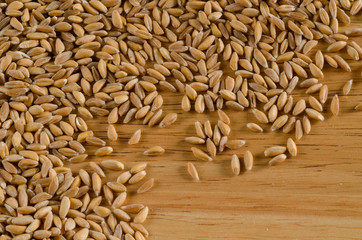 spelt, close up, texture, wood