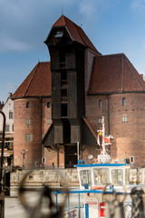 Fototapeta premium The crane in Gdansk, Poland