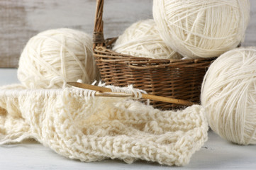 Knitting and yarn