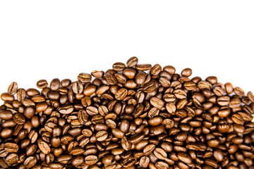 Coffee Border.  Coffee beans frame 