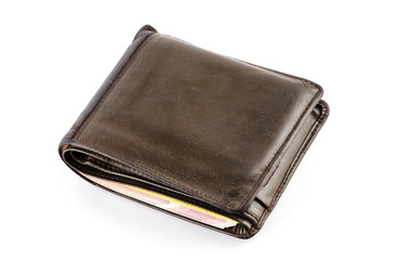 Wallet isolated white background