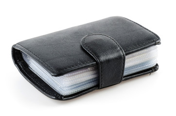 Card holder wallet isolated white background