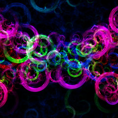fantastic illustrated glass background pattern