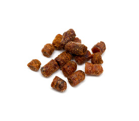 honey pollen isolated on white