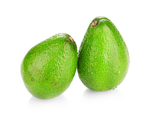 avocado isolated on white