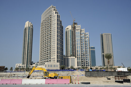 Construction Site Dubai Building Skyscrapers