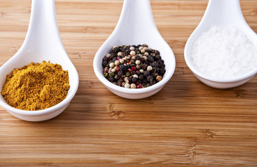 Various spices selection