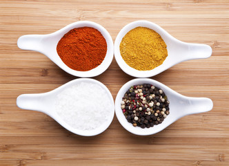 Various spices selection