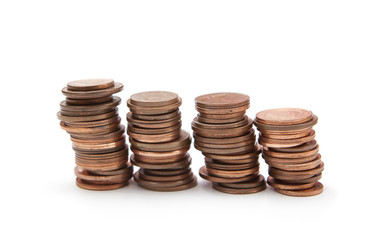 piles de pi&egrave;ces d'euro