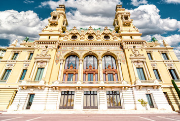 Fototapeta premium Facade of Monte-Carlo Casino and Opera House, Monaco