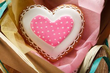 St. Valentine's cakes - Stock Image