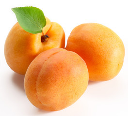 Apricot on white