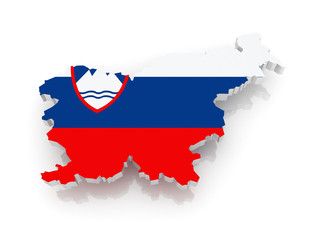 Map of Slovenia.