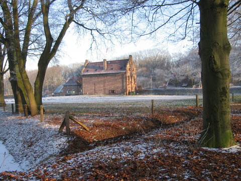 kasteeltje in de winter