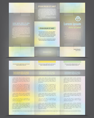 Trifold business brochure template