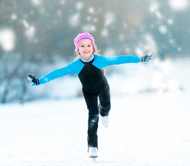 little girl skating