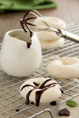 Meringue Cookie Closeup - Stock Image