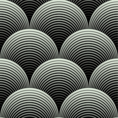Ornate Geometric Petals Grid, Abstract Vector Seamless Pattern
