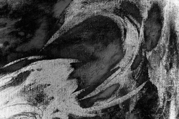 abstract chaotic painting by oil on canvas,  illustration, backg © Mikhail Zahranichny