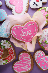 St. Valentine's cakes - Stock Image