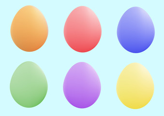 There are  many colored and nice easter eggs