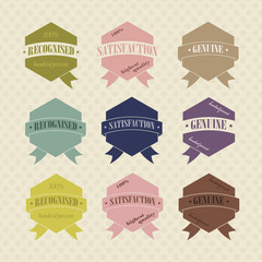 Obraz premium Vintage Retro Icons And Labels