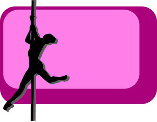 pole dancing sfondo e logo
