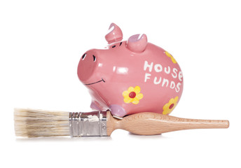 DIY house funds piggy bank