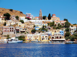 Fototapeta beautiful Greek island - Symi obraz