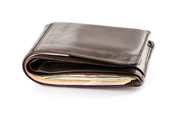 Wallet isolated white background