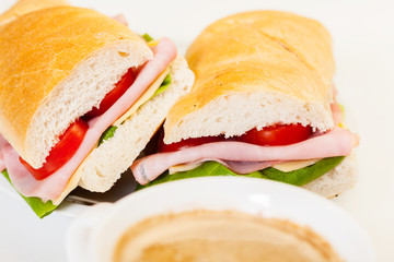 Italian panini sandwich