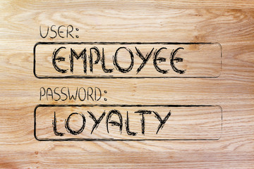 user Employee, password Loyalty