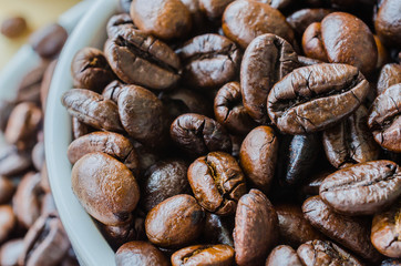 Close up coffee beans