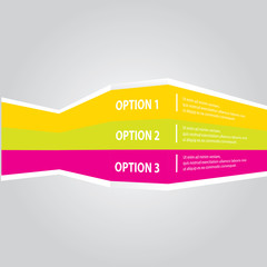 color vector Paper Progress product choice or versions