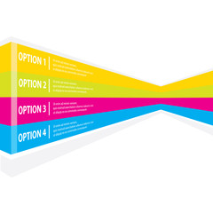 color vector Paper Progress product choice or versions