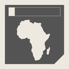 Africa map button