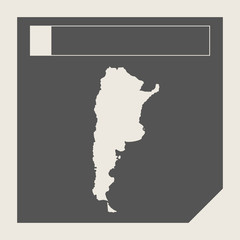 Argentina map button