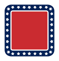 Blank American flag button