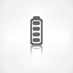 Full battery icon. Accumulator