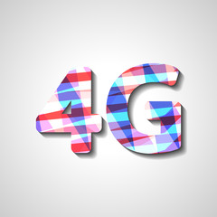 4G latest wireless communication, abstract symbol