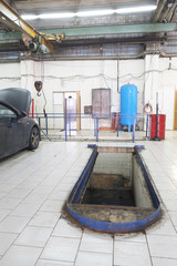 a car repair garage