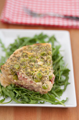 Quiche Lorraine mit Erbsen