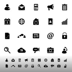 Mobile phone icons on white background