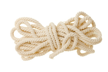 Bright rope isolated on white