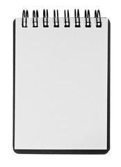 Small notepad isolated