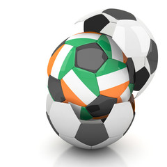Cote_d_Ivoire soccer ball isolated white background
